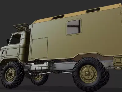 GAZ 66 3D print model