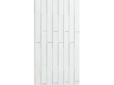 White Wooden Planks 3D model