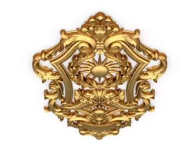 carved classic decorative ornament cnc 3d printing stl 63 3D model