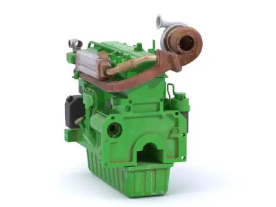 Tractor Engine 3D model