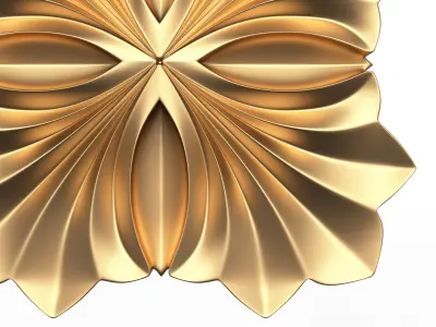 Rosette Carved Decoration CNC 016 Low-poly 3D model