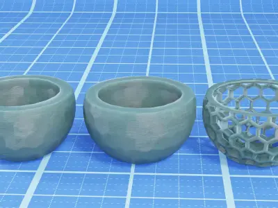 Hexagon Vases 3D print model