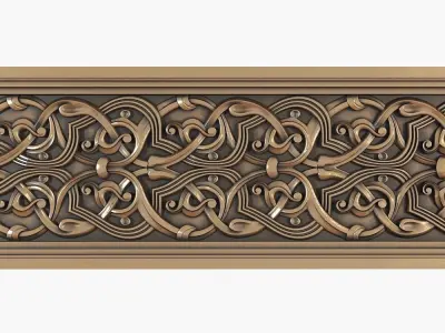 arabic decor cnc set 3D Model Collection
