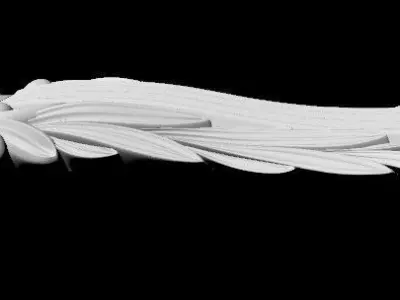 carved pilaster 3D model buy