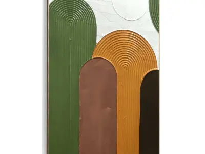 Plaster Two Photo Frame 454 Low-poly 3D model