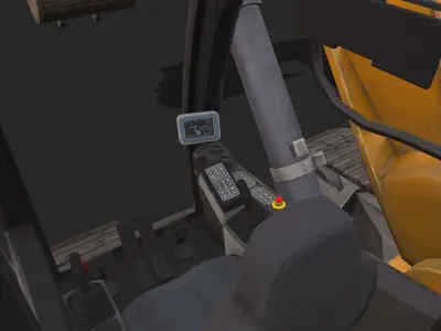 Excavator 936 Low-poly 3D model