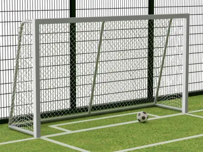 Soccer football field BLENDER 3D Model Cycles 3D model