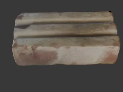 Old Concrete Brick 3D Scan Low-poly 3D model