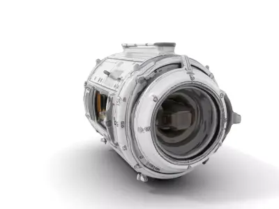 Futuristic Engine Model Pack with Detailed Components Low-poly 3D model