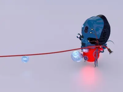 Aliens Tug of War 3D model