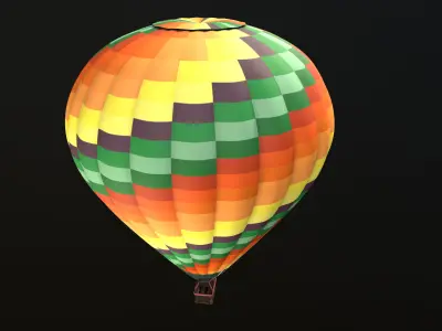 Air Balloon  Low-poly 3D model