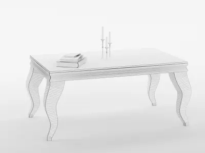 Coffee Table Set 01 3D model