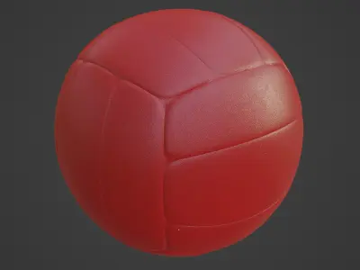 Volleyball Ball 08 Low-poly 3D model