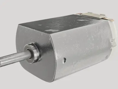 Small Electric Motor  Low-poly 3D model