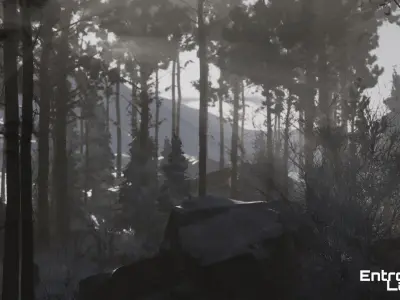 Taiga Biome Unreal Engine Environment Low-poly 3D model