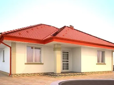 House model 3d dom6  Free 3D model