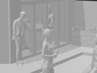 STARBUCKS DIORAMA 1   64 3D print model