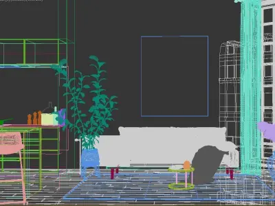 Modern Livingroom 3D model