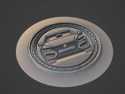 Car Pendant Medallion 3D print model