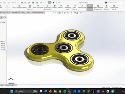 Precision Designed Fidget Spinner High-Quality 3D Model 3D model