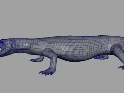 green lizard 3D model