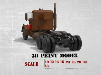  STL files American Industrial Truck 281 From The Movie Duel  3D print model