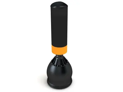 Free Standing Punch Bag black 3D model