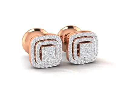 Women Earrings 3dm stl render detail  3D print model