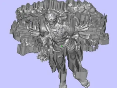 MIGHTY HANUMAN JI - VISHAL ROOP 3D print model