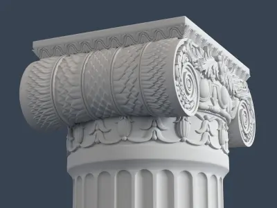 Ionic Column 005 3D model