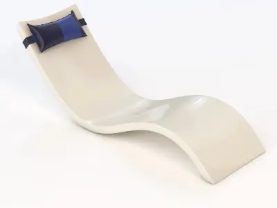 Ledge Lounger Pool Chaise 3D model