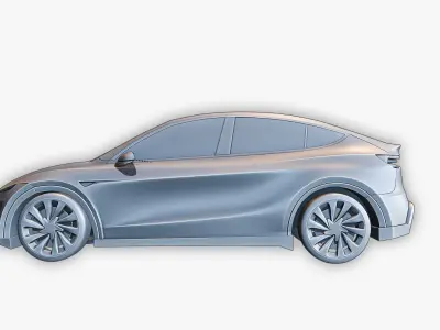 Tesla Model Y 2025 High-Detail 3D Model 3D model