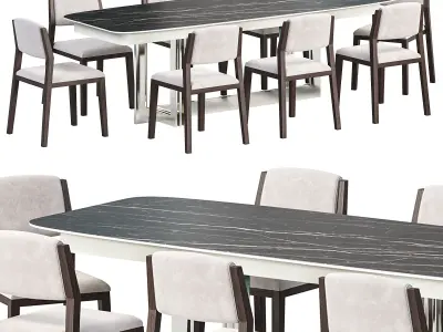 Adria Dining Table 3D model