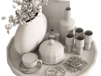 Decorative set 36 3D model