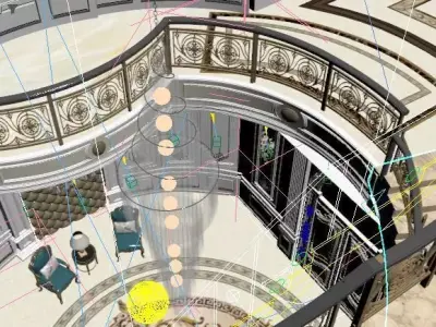 Hall classic style  3D model