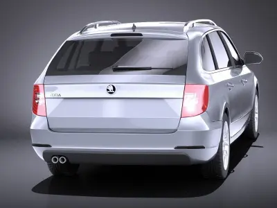 Skoda Superb Combi 2014 VARY 3D model