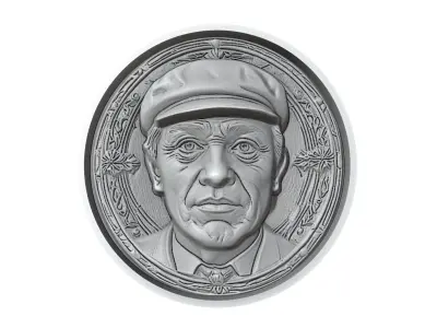 Pedri Footballer Medallion 3D print model