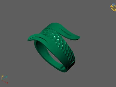 Fancy Womens Rings Plain Rings Ready STL 3DM Models Rings 3D print model 42