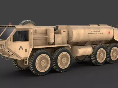 Oshkosh HEMTT A2 M977 Diesel truck 3D model