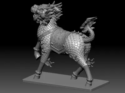 Kirin ornaments 3D model