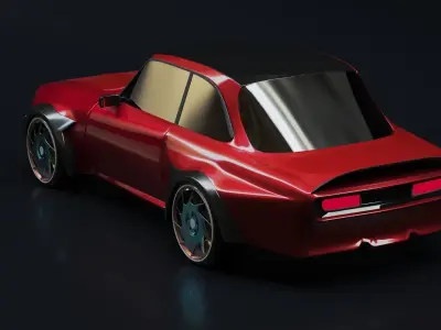 Tuning car racing 3D model