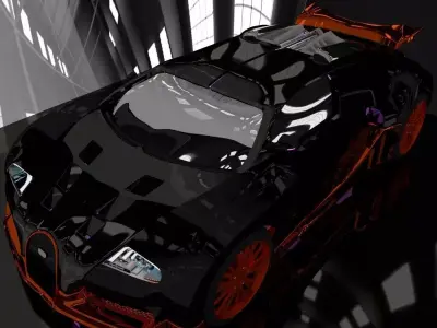 Customized veyron 3D model