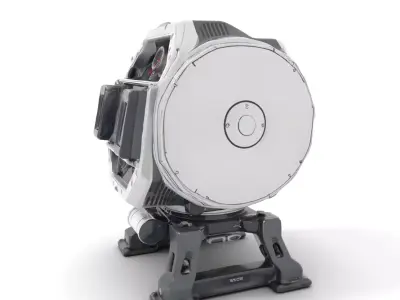 Futuristic Device Model Pack for SciFi Renderings Low-poly 3D model