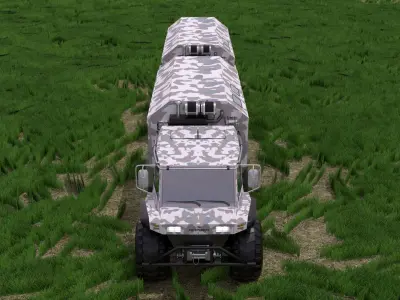 Swamp rover Petrovich 3D model