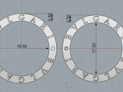 Bvlgary Ring 3D print model