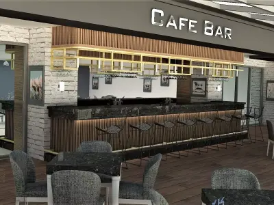 pub and caffe 3D model