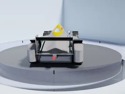 Spark-Renault SRT 01E on a turntable 3D model