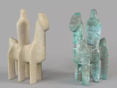 Don Chisciotte Object Set Of 2 3D model