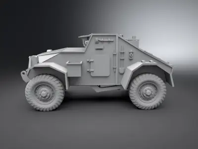 Australian Dingo Scale model  3D print model