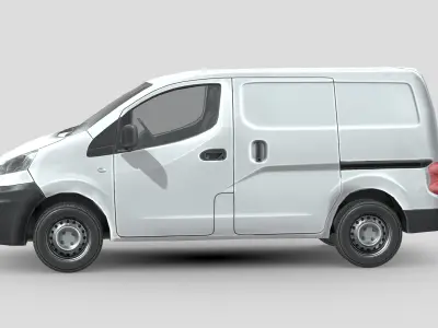 Nissan NV200 Van 2010 Low-poly 3D model